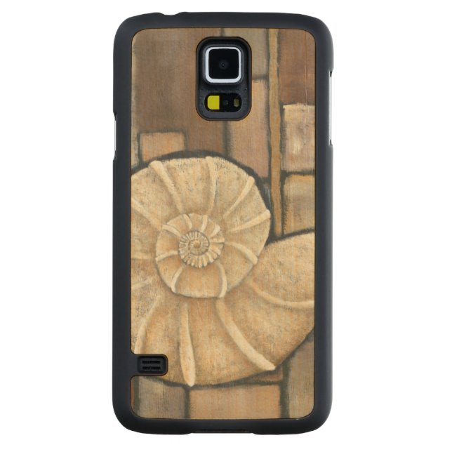 Abalone Shell Carved Maple Galaxy S5 Case (Back)
