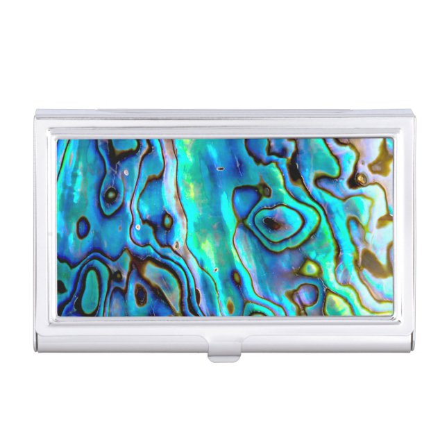 Abalone shell case for business cards (Front)