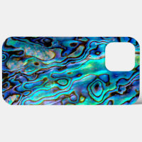 Iridescent Abalone Shell Floral Custom Lighter Case