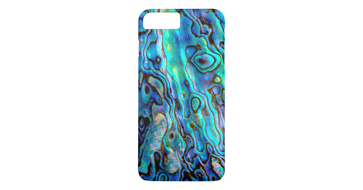 Iridescent Abalone Shell Floral Custom Lighter Case