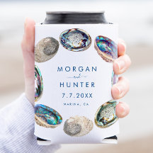 Abalone Shell Colorful Watercolor Beach Wedding