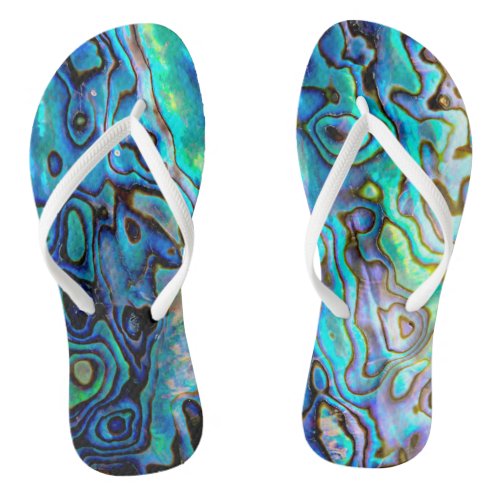 Abalone shell flip flops