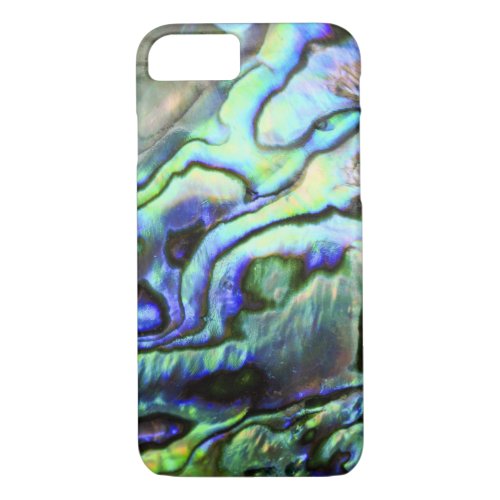 Abalone shell green blue paua iPhone 87 case