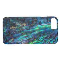 Iridescent Abalone Shell Floral Custom Lighter Case