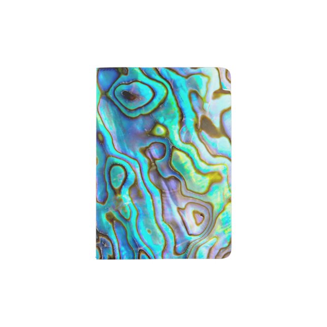 Abalone shell passport holder (Front)