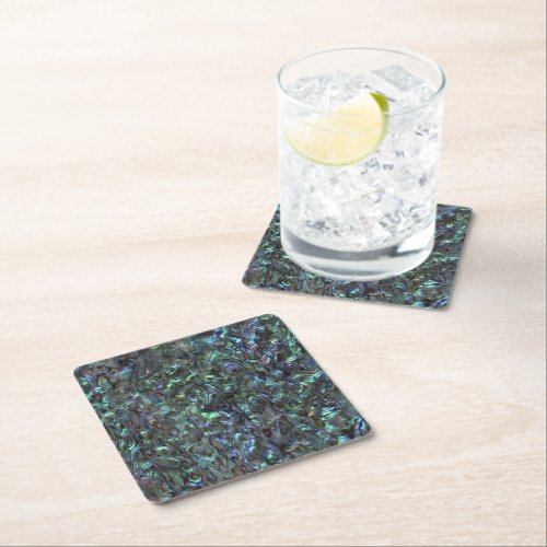 Abalone Shell  Paua Shell  Sea Shell  Natural  Square Paper Coaster