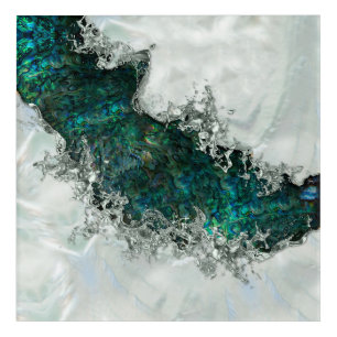 Abalone Shell Pearl and Silver 1 Acrylic Print