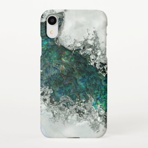 Abalone Shell Pearl and Silver 1 iPhone XR Case