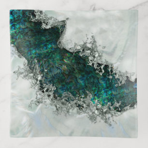 Abalone Shell Pearl and Silver 1 Trinket Tray