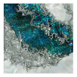 Abalone Shell Pearl and Silver 2 Acrylic Print