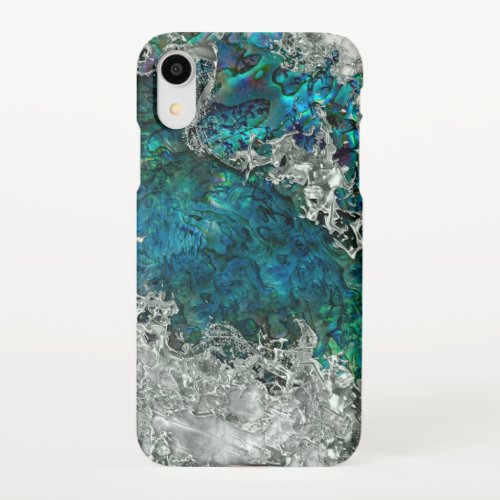 Abalone Shell Pearl and Silver 2 iPhone XR Case