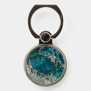 Abalone Shell Pearl and Silver 2 Phone Ring Stand