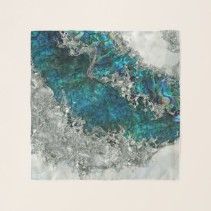 Abalone Shell Pearl and Silver 2 Scarf