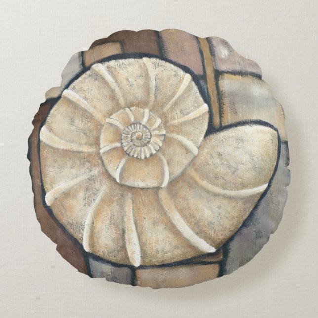 Abalone Shell Round Pillow (Front)