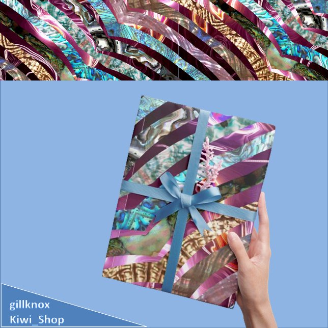 Abalone Shell Scallop 3D Pink Wrapping Paper (Creator Uploaded)