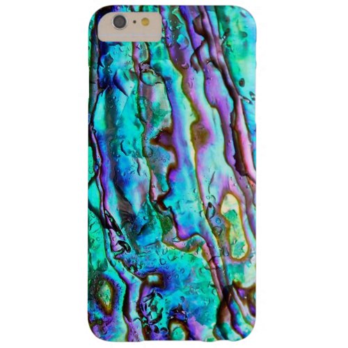 Abalone Shell Teal Mother Of Pearls Gemstone Barely There iPhone 6 Plus Case