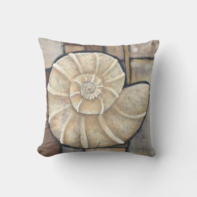 Abalone Shell Throw Pillow (Front)