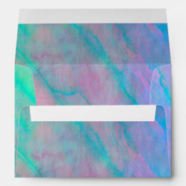 Abalone Shell Watercolor mother-of-pearl Shellfish Envelope