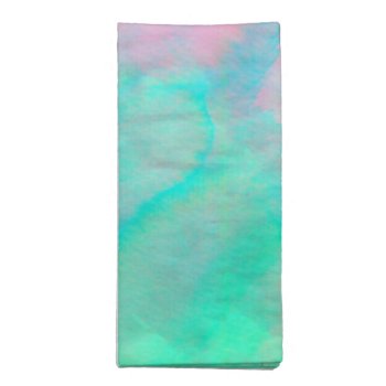 Abalone Shell Watercolor Mother-of-pearl Stone Cloth Napkin by TribeAndSea at Zazzle