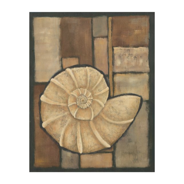 Abalone Shell Wood Wall Decor (Front)