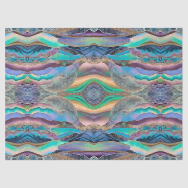 Abalone Waves Decoupage Tissue Craft Paper (Front)