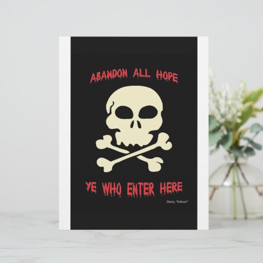 Abandon all hope ye who enter here (Standing Front)