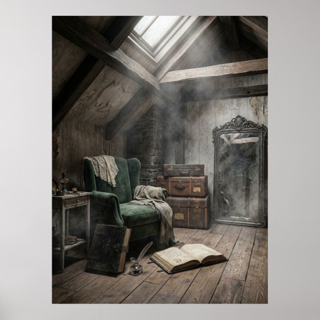 Abandoned Attic Sanctuary Mood Poster (Front)
