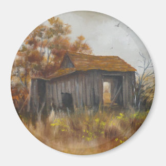 Abandoned Barn Farm  Rustic Country  Magnet
