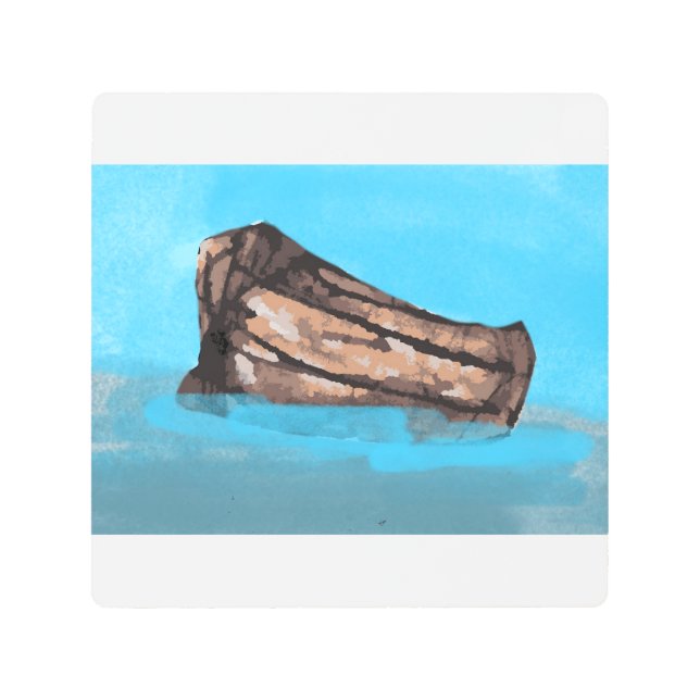 Abandoned Boat Metal Print (Front)