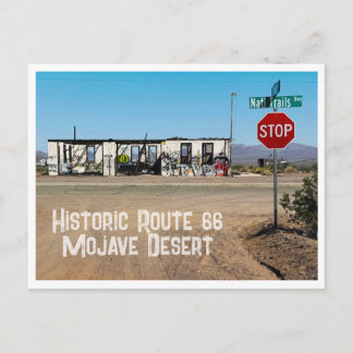 Abandoned Building, Route 66, Mojave Desert, CA Postcard