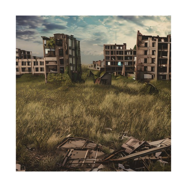 Abandoned Buildings | Urban Post Apocalyptic Art (Front)