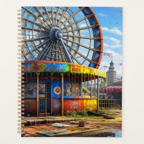 Abandoned Carnival Ferris Wheel Ai art Planner