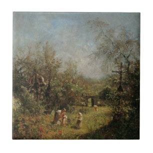 Abandoned Cemetery in Goisern Ceramic Tile