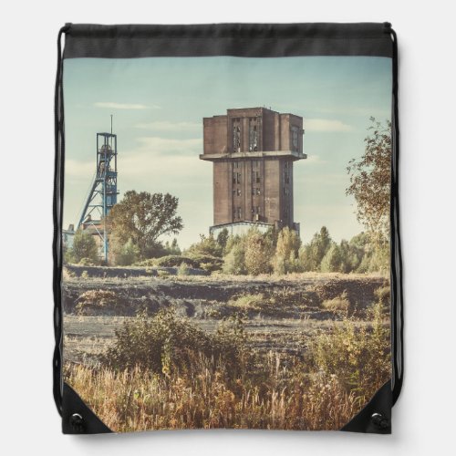 Abandoned coal mine drawstring bag