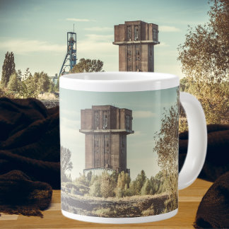 Abandoned coal mine giant coffee mug