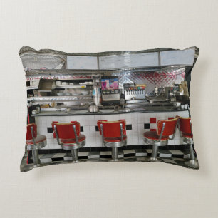 Abandoned Diner Accent Pillow