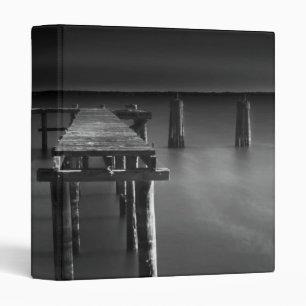 Abandoned Dock At Lake Monroe 3 Ring Binder
