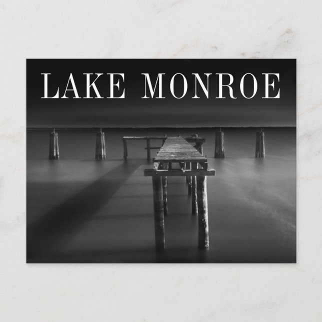 Abandoned Dock At Lake Monroe Postcard (Front)