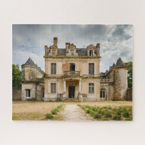 Abandoned Fantasy Chateau Front Facade Jigsaw Puzzle