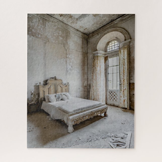 Abandoned Fantasy French Chateau Bedroom Jigsaw Puzzle (Vertical)
