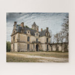 Abandoned Fantasy French Chateau Jigsaw Puzzle<br><div class="desc">Imaginative artistic dreamscape exterior of abandoned French chateau featuring mansard roof,  turrets,  arched entry and ornate stone work.</div>