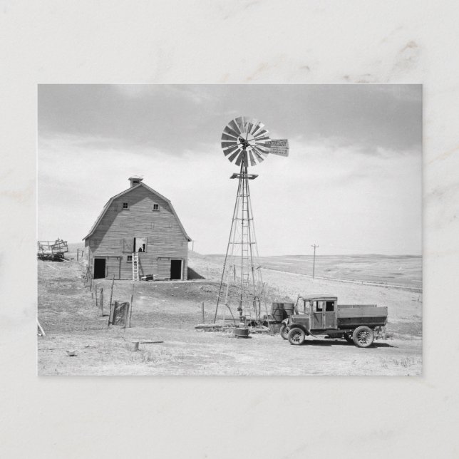 Abandoned Farm, 1936 Postcard (Front)