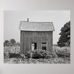Abandoned Farmhouse, 1939. Vintage Photo Poster