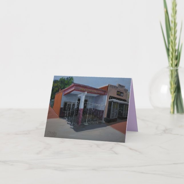 Abandoned Garage Art Note Card (Front)