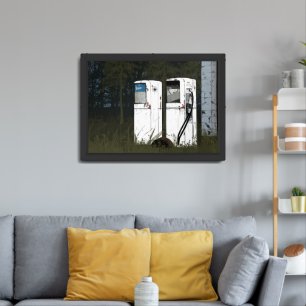 Abandoned Gas Pumps Framed Art