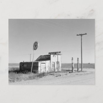 Abandoned Gas Station  1937 Postcard by HistoryPhoto at Zazzle