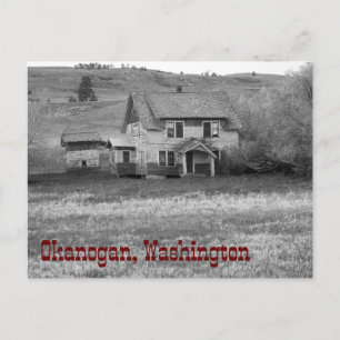 Abandoned Homestead Okanogan County Washington Postcard