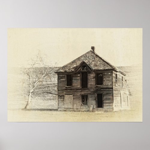 Abandoned Homestead _ Okanogan Washington Poster