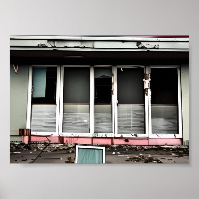 Abandoned Hotel Lost Spaces Debilitated Poster (Front)