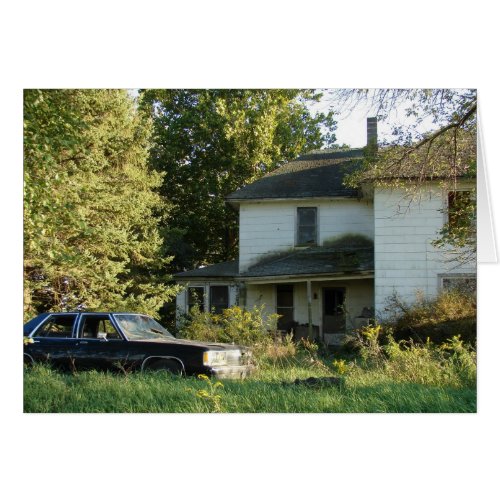 Abandoned House and Car